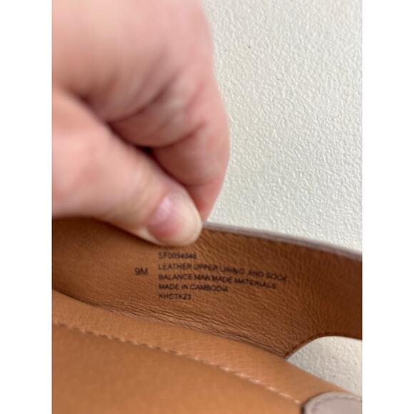 Sofft Gabriella Peeptoe Slingback Champagne Leather Wedge Heel Size 9M - Picture 6 of 6